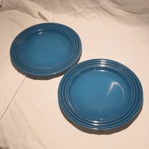 Le Creuset Marseille Blue Side/Salad Plates Set of 2, 8.5"